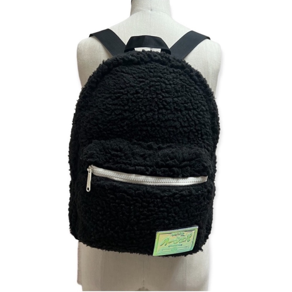 Herschel Faux Sherpa Black Backpack